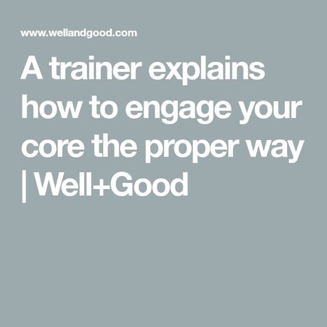 How To Engage Core, Core Engaging Exercises, How To Engage Your Core, Engage Core, Core Exercises For Women, Effective Ab Workouts, Pilates Moves, Exercises For Women, Ab Routine