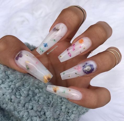 Milk Bath Nails, Milky Nails, Acrylic Coffin Nails, Her Nails, Acrylic Coffin, Gradient Nails, Rainbow Nails, Milk Bath, Coffin Nails Designs