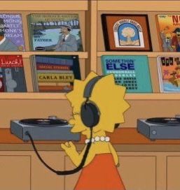 Listening To Music Cartoon, The Simpsons Aesthetic, Lisa Simpson Aesthetic, Lazy Mood, Simpsons Aesthetic, Maggie Simpson, Playlist Covers Photos, Aesthetic Types, Music Cartoon