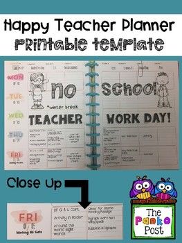 Printing Template for the Happy Planner (Teacher Edition) Happy Planner Teacher Printables, Free Printable Teacher Planner Templates, Free Teacher Planner Template, Teacher Journal Planner, Happy Teacher Planner, Teaching Planner, Happy Planner Teacher, Weekly Planner Template, Teacher Planning