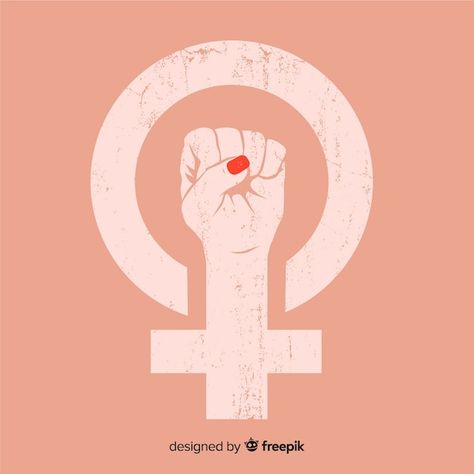 Mother's Day Background, Feminism Art, Female Symbol, Power Symbol, Feminist Art, 8th Of March, Vector Photo, Powerful Women, Ladies Day