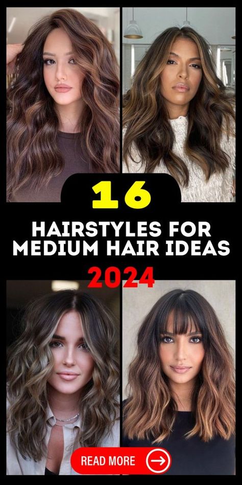 Hairstyles for Medium Hair 2024: Easy, Simple, Quick, and Trendy Ideas Hair Styke, Formal Hairdos, Medium Hair Styles For Women, New Hair Trends, Sleek Updo, Easy Hairstyles For School, Easy Hairstyles For Medium Hair, Simple Ponytails, Hairstyles For Medium Hair