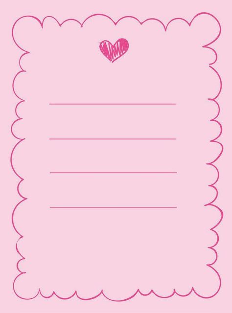 Templates For Journaling, Pink Notes, Note Writing Paper, Memo Paper, Printable Scrapbook Paper, Cute Notes, Notes Template, Pink Paper, Memo Pad