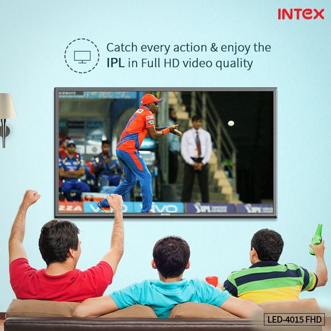 For all cricket lovers, enjoy IPL with great picture quality and amazing sound effects with the all new LED-4015 FHD Tv.  Click here to know more: http://bit.ly/1SWn5yh  #ViewSmart #IPL #Intex #IPL2016 Lion Hd Wallpaper, Cricket Match, Led Tv, Watch Tv, Sound Effects, Great Pictures, Smart Tv, Hd Wallpaper, Lion