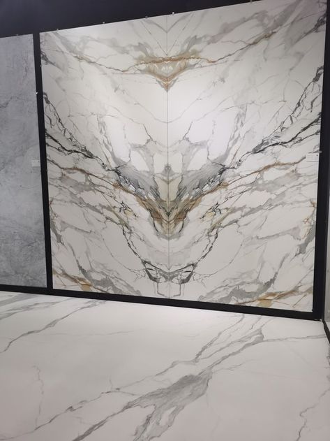 #sinteredstone #porcelainslab #benchtop #countertops #kitchencountertop #calacatta #quartz #marble #neolith #florimstone Book Match Marble, Porcelain Slab, Drawing Room Interior Design, Calacatta Quartz, Quartz Marble, Stone Wall Design, Modern Tv Wall Units, Drawing Room Interior, Elegant Living Room Decor