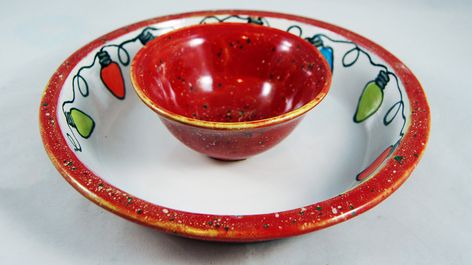 Carbon Paper, Chip And Dip Bowl, Chip And Dip, Fan Brush, Dry Well, Dip Bowl, Pie Plate, Dessert Bowls, Christmas Paintings