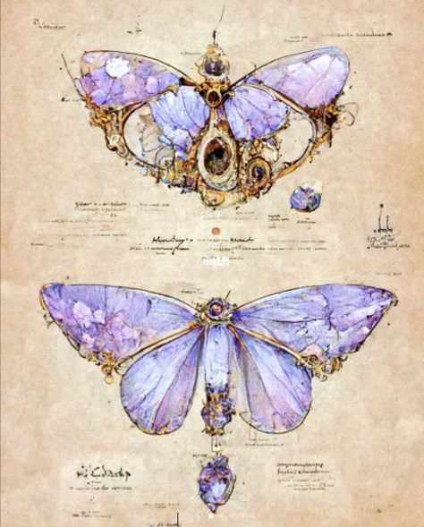 Crystal Butterfly Drawing, Mythical Butterfly, Fantasy Butterflies, Bug Wings, Fairies Aesthetic, Blood Wallpaper, Butterfly Art Painting, Wings Drawing, Elves And Fairies