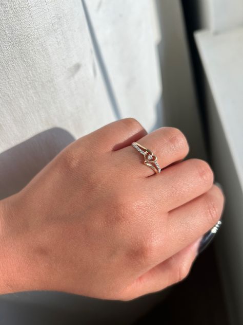 A gold hearted ring with diamonds Cute Promise Rings Girlfriends Silver, Cute Promise Rings Girlfriends, Cute Promise Rings, Promise Ring, Promise Rings, Silver Rings, Ring, Silver