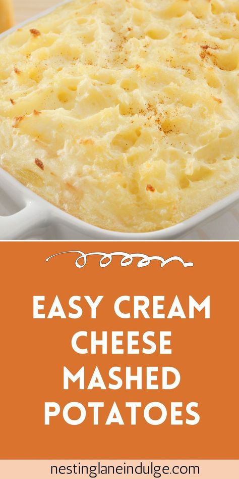 Potato Cream Cheese Recipes, Potato Recipes With Cream Cheese, Cheesy Potatoes With Cream Cheese, Potato And Cream Cheese Recipes, Recipes With Instant Mashed Potatoes, Crockpot Mashed Potatoes Cream Cheese, Mayo Roasted Potatoes, Mashed Potatoes With Cream Cheese And Sour Cream, Best Mashed Potatoes Cream Cheese