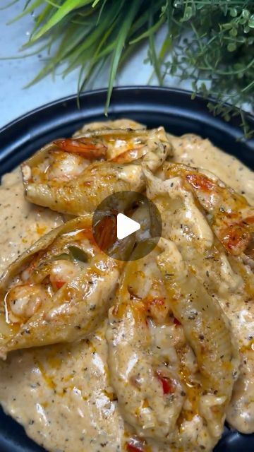 Stuffed Shrimp Shells, Shrimp Stuffed Pasta Shells, Shrimp Stuffed Shells, Seafood Stuffed Shells, Chicken Stuffed Shells, Shrimp Boil Recipe, Shell Pasta Recipes, Shrimp Stuffed, Shrimp Spaghetti