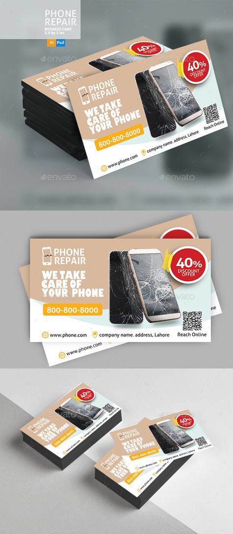 Mobile Shop Visiting Card Design, Mobile Business Card, Mobile Accessories Shop, Photoshop Flyer Template, Mobile Repairing, Photoshop Flyer, Mobile Phone Shops, Smartphone Repair, Business Card Template Psd