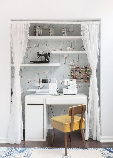 Desk in closet ideas