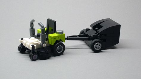 Lego Lawn Mower, Lawn Sweeper, Lego Truck, Cars Ideas, Lego Inspiration, Awesome Lego, Classic Lego, Lego Store, Lego Mocs