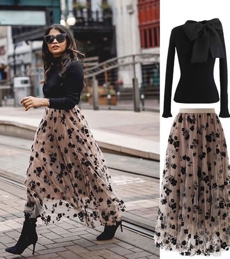 Chicwish Skirt, Tulle Skirts Outfit, Mesh Midi Skirt, Large Skirt, Medium Skirt, Smart Water, Stretch Top, Looks Chic, Shower Room