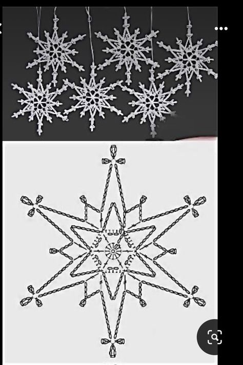 Crochet Christmas Snowflakes, Crochet Ornament Patterns, Crochet Snowflake Pattern, Crochet Xmas, Diy Christmas Wreaths, Crochet Christmas Decorations, Crochet Ornaments, Crochet Stars, Crochet Snowflakes