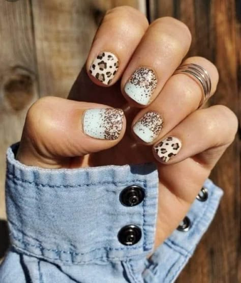 Western Toenails, Cute Western Nails, Western Nails, Country Nails, Red Aspen, Leopard Nails, Cute Gel Nails, Shellac Nails, Short Acrylic Nails Designs