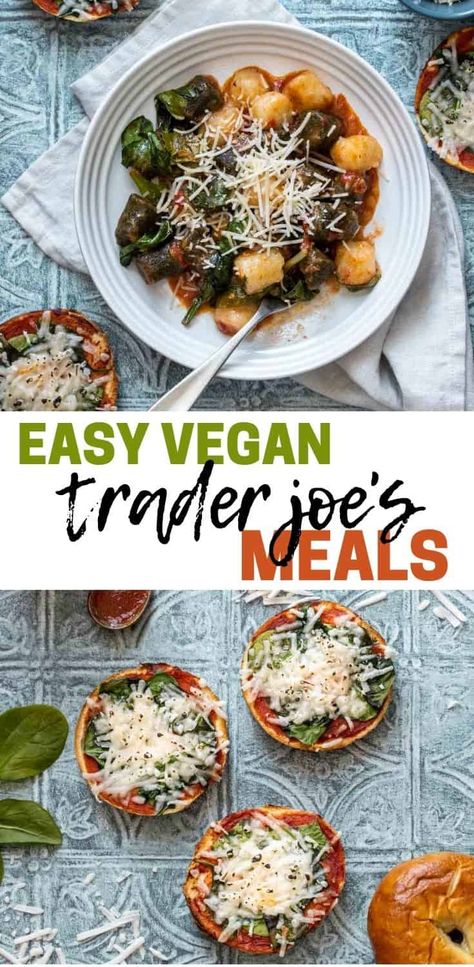 Having easy Trader Joe's meals to turn to on those busy nights is a lifesaver! Especially those that are quick, healthy and loved by the whole family. #traderjoesrecipes #vegantraderjoes Trader Joe’s Plant Based Meals, Trader Joe’s Vegan Meals, Trader Joe’s Vegan Recipes, Trader Joe’s Vegan, Trader Joe’s Easy Healthy Dinner, Simple Delicious Meals, Easy Vegan Meal Plan, Trader Joes Recipes Dinner, Trader Joes Vegetarian