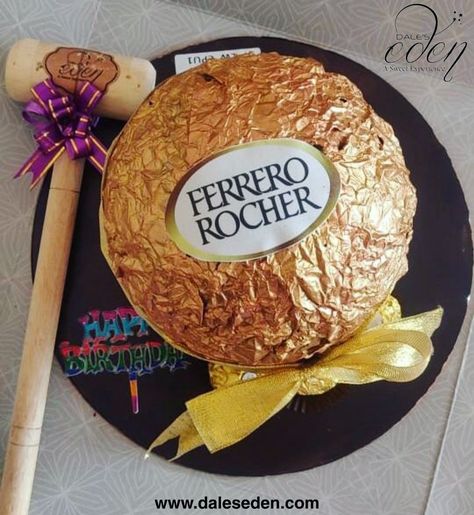 Ferrero Rocher Pinata Cake from #DalesEdenCakeShop is a cake with a chocolatey soul that reveals out yummy cake hidden inside the giant ferrero rocher shell. Break through the happiness with a delicious pinata cake. Order Online Now on https://linktr.ee/daleseden Delivery Partners 🛵 Zomato Swiggy #ferrerorocherpinatacake #ferrerorocher #pinatacake #ferrerorochercake #celebration #cake #customizedcakes #customizeyourcake #cakeforcelebrations #weddingcake #anniversarycake #personaliseyourcake Pinata Cake Design, Ferrero Rocher Cake, Cake Inside, Pinata Cake, Elegant Birthday Cakes, Celebration Cake, Ferrero Rocher, Cake Designs Birthday, Anniversary Cake