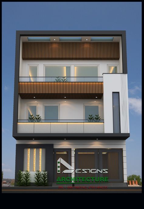 Unique Mansion Exterior, G+2 Exterior Design, Acp Elevation Design For House, Small Hospital Elevation Design, Ground Plus 2 Floor Elevation, 2 Storey Commercial Building Exterior, Comercial Elevation Design, 2 Storey House Elevation, 2 Storey Commercial Building Design