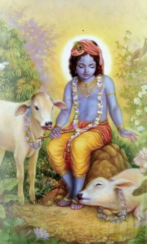 Karthikeya 2 Krishna Images, Krishna With Cow Paintings, Bhagvan Krishna, Krishna With Devotee, Yashoda Krishna, Rama Krishna, Krishna Avatar, Krishna Hindu, Krishna Drawing