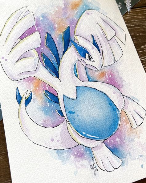 Lugia Pokémon Fanart 🤍 Who is your favourite legendary Pokémon?? I completely forgot to post this back when I made it 🤓 I’m really good at forgetting to upload things, it’s my special talent 😎 I’ve got about a months worth of art and reels to get through still, so stay tuned 🥰 #lugia #legendarypokemon #pokemonfanart #watercolorpokemon #psychicpokemon #pokemonartist #pokemonillustration Pokemon Legendary Fanart, Lugia Art, Lugia Pokemon, Chibi Pokemon, Pokemon Lugia, Pokémon Fanart, Pokemon Painting, Friends Picture, Diet Coke