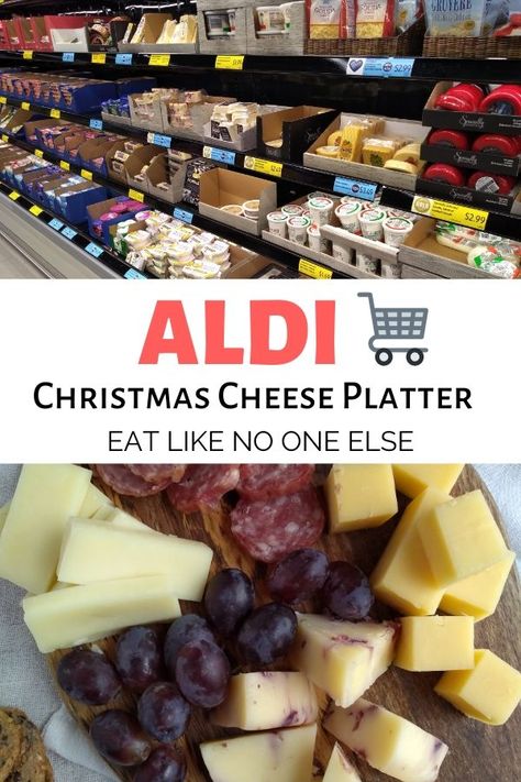 How to Make an ALDI Christmas Cheese Platter - Learn how tp put together a cheap, but tasty cheeseboard for Christmas parties from cheese from ALDI  #aldi #cheese #christmas #cheeseboard Christmas Cheese Platter, Christmas Cheeseboard, Cheese Christmas, Christmas Cheese Boards, Charcuterie Boxes, Farm Cheese, Beautiful Cheese Board, Catering Food Displays, Christmas Cheese