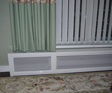 Custom Drapes and Baseboard Heater Cover Perfect for Baby's Nursery Curtains To Go, Baseboard Heaters, Heater Covers, Baseboard Heater Covers, Electric Baseboard Heaters, Wood Baseboard, Baseboard Heater, Heater Cover, Bedroom Drapes