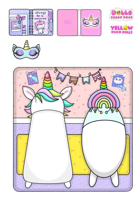 Unicorn Tutorial, Unicorn House, Dollhouse Crafts, Paper Unicorn, Free Printable Paper Dolls, Crafts Printable, Paper Doll Printable Templates, Paper Clothes, Barbie Paper Dolls