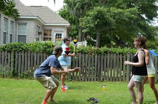 Backyard Beer Olympics Games, instead of bachelor/ bachelorette parties. girls vs guys! Beer Olympics Party, Beer Olympics Games, Guys Vs Girls, Olympic Idea, Backyard Party Games, Beer Olympics, Relay Games, Beer Games, Beer Olympic