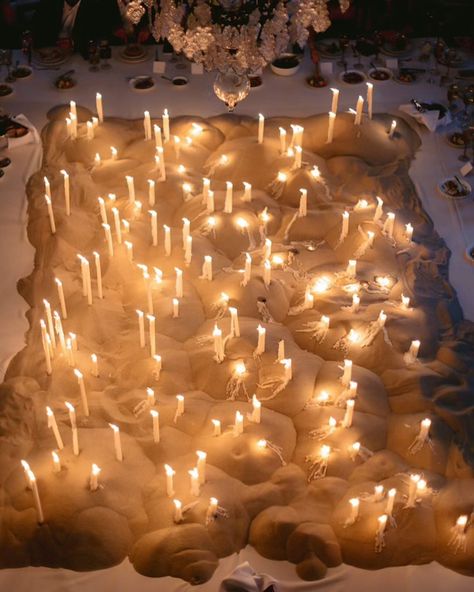 Rogue does fire. We had fun creating this huge sand scape with candles for @jordanwlevine. Thanks for having us . . . . . #inspiredby… | Instagram Minimalist Wedding Decor, Sand Candles, Wedding Sand, Table Setting Inspiration, Dripping Candles, Art Advisor, Candle Table, Instagram Art, Wedding Dress Inspiration