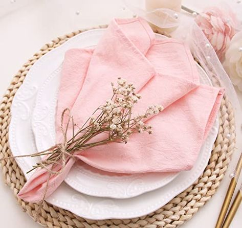 Fall Napkins, Pink Napkins, Green Napkins, Cloth Napkin, Family Event, Wedding Christmas, Wedding Napkins, Table Napkins, Dining Table Decor