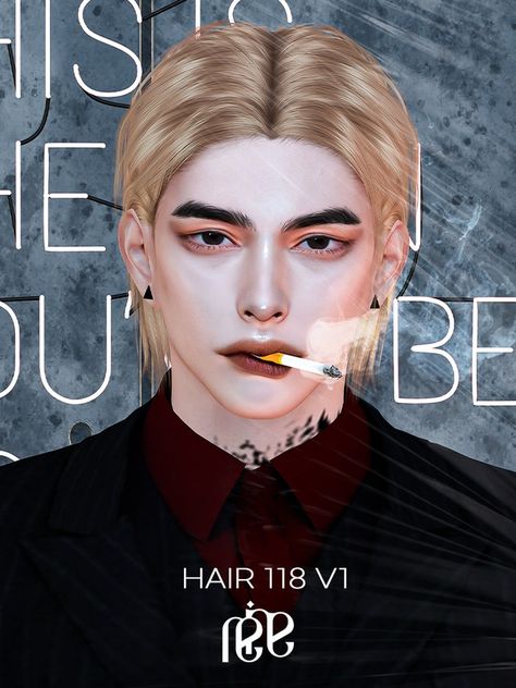 PREVIEW : REINA TS4 HAIR 118 V1, V2 | Patreon Sims 4 Eye Patch, Sims Cc Korean, Korean Eyes, The Sims Cc, Ts4 Hair, Sims 4 Hair Male, Drawing Body Poses, Eye Patch, Body Poses