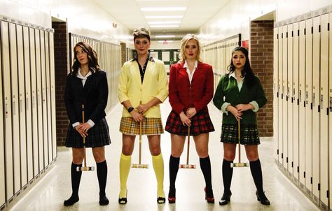 Heathers Costume for Halloween Heathers Halloween Costume, Heathers Costume, High Knee Socks Outfit, Heathers Movie, Best Halloween Movies, Holloween Costume, Hallowen Costume, Costume For Halloween, Menu Food