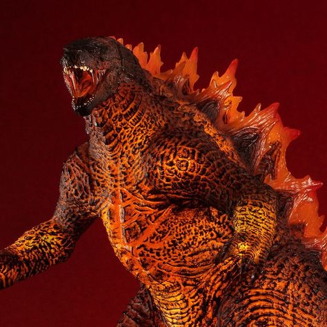 Burning Godzilla, Godzilla Franchise, King Of Monsters, Godzilla Figures, Godzilla 2, Godzilla Wallpaper, Ancient Animals, Kaiju Monsters, Star Art