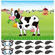 Pin The Tail On The Cow, Farm Party Decorations, Birthday Games For Kids, Woodland Animals Party, Animal Party Decorations, Animal Party Favors, Pin The Tail, Party Decorations Kids, 36th Birthday