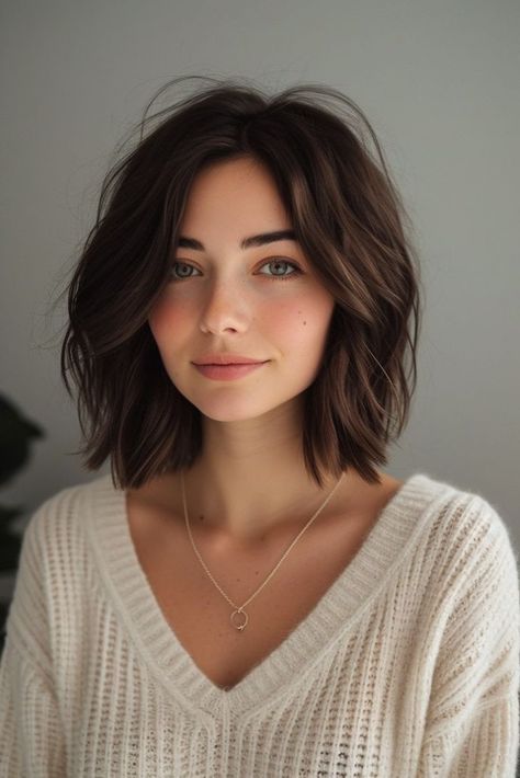 Make a bold statement in 2024 with these 20 short wavy bobs. Each hairstyle is a conversation starter, blending timeless appeal with contemporary trends. Ponytail Hairstyles For Men, Bob Haircut For Round Face, Wavy Bob Haircuts, Short Wavy Bob, Thick Wavy Hair, Wavy Bobs, Round Face Haircuts, Bob Hair, Short Wavy