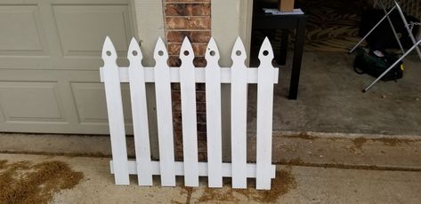 Take a gothic picket fence, Add some holes to the tip Gives the fence some Garden Pop!! Gothic Picket Fence, Picket Fences, Picket Fence, Wood Fence, The Fence, Fence, Take A, Home Appliances, Wood