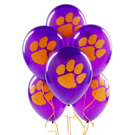 Clemson Balloons Clemson Happy Birthday, Clemson Birthday, Birthdays Wishes, Clemson Baby, Clemson Tiger Paw, Tiger Party, Clemson Tigers Football, Clemson Fans, Tiger Birthday