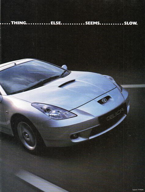 2000 Cars, 2001 Aesthetic, Hard Photo, Luxurious Cars, Car Magazine, Japan Cars, Toyota Celica, Car Advertising, Car Posters