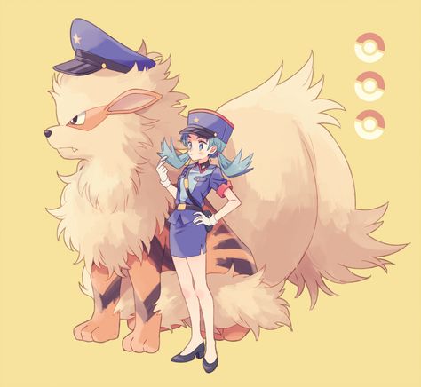 Crystal as officer Jenny with Arcanine Officer Jenny, Pokemon Adventures, Pokemon Team, Pokemon Trainers, Gold Pokemon, Pokemon People, Wild Pokemon, Pokémon Black And White, Pokemon Waifu