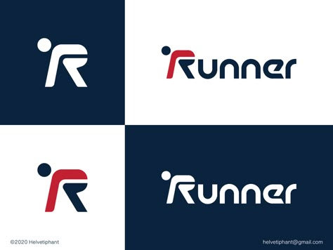 Runner - logo concept by Helvetiphant™ on Dribbble Athlete Logo, Creativity Pictures, Track Logo, Running Logo, Corporate Event Design, Logotype Typography, Logotype Branding, Sport Branding, Design Studio Logo