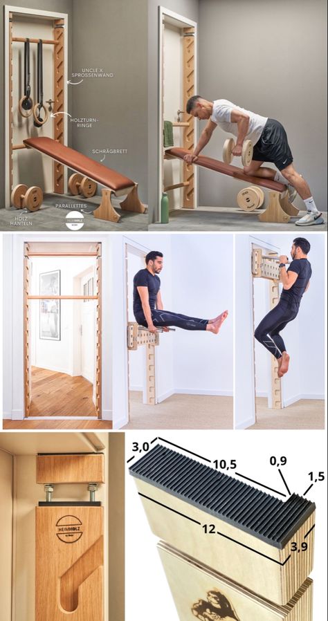 Minimal, non-damaging, fitness setup Homemade Workout Equipment, Diy Exercise Equipment, Loft Bed Plans, Workout Room Home, Trening Sztuk Walki, Diy Home Gym, Front Yard Landscaping Pictures, Diy Gym, Gym Setup