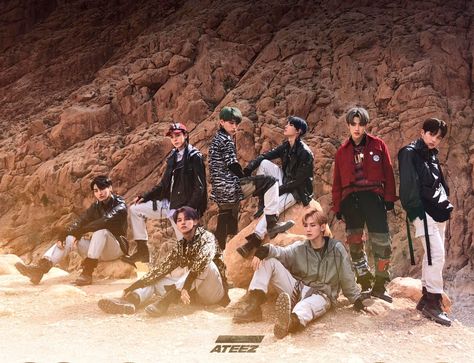 ATEEZ - "TREASURE EP.1 : All To Zero" - 'Pirate King' - 'Treasure' | Seong Hwa, Yun Ho, San, Yeo Sang, Hong Joong, Min Gi, Woo Young y Jong Ho. Ateez Pirate, Ateez Treasure, 2000 Songs, Debut Photoshoot, King Outfit, Color Coded Lyrics, Pirate King, Color Vibe, Woo Young