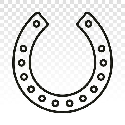 Horseshoe or horse shoe line art vector icon for apps and websites Line Art Vector, Line Art Tattoos, Vector Icons, Vector Art, Art Tattoo, Line Art, Vector Free, Tattoo Designs, Horses