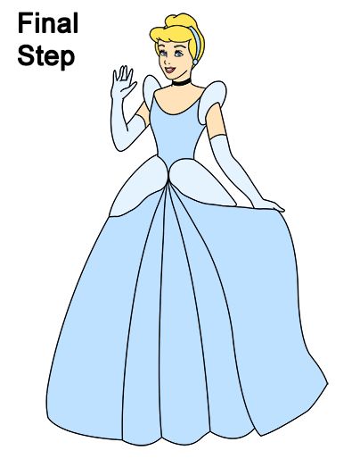 How to Draw Cinderella (Full Body) Disney Canvas Art Ideas, How To Draw Cinderella, Best Drawing For Kids, Draw Cinderella, Cinderella Drawing, Prince Drawing, Canvas Art Ideas, Easy Disney Drawings, Disney Canvas Art