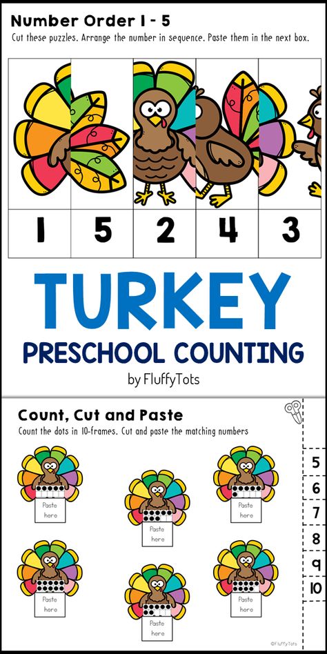 Preschool Independent Work, Thanksgiving Manipulatives For Preschool, Thanksgiving Number Activities Preschool, Pre K November Activities, Morning Table Activities Preschool, 10 Fat Turkeys Activities Preschool, Thanksgiving Math Activities Preschool, Counting Preschool Activities, Turkey Preschool Activities