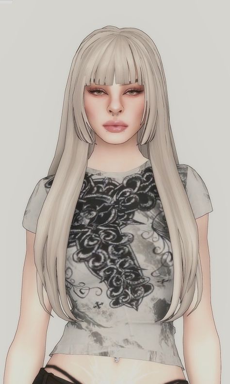 cherrywisp on Tumblr Sims 4 Micro Bangs Hair, Sims 4 Skunk Hair, Sims 4 Hime Cut Cc, Sims 4 Cc Hair Micro Bangs, Sims 4 Layered Hair, Sims 4 Hair With Bangs, Sims 4 Bangs Cc, Sims 4 Bangs Hair, Sims Packs