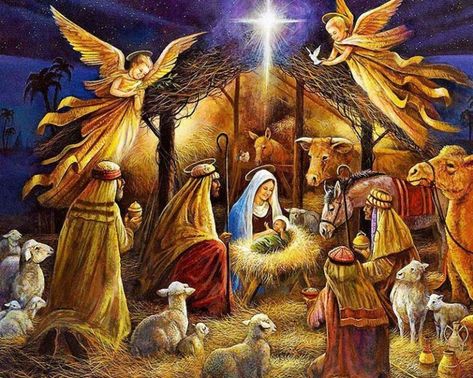 Jesus Born Christmas Wallpaper, Jesus Born Christmas, Christmas Jesus Wallpaper, Merry Christmas Jesus, Nativity Of Jesus, Christmas Manger, Roi Mage, Jesus Birthday, Birth Of Jesus Christ