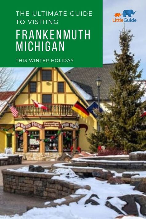 Discover the top things to do in Frankenmuth, Michigan this winter holiday season! Plan your family road trip or weekend getaway to this magical Christmas destination. #frankenmuthmichigan #thingstodoinfrankenmuthmichigan #winter #christmas #travel #midwest #family #kids #puremichigan #michigan #michigantravel Michigan Christmas, Frankenmuth Michigan, Michigan Winter, Christmas Destinations, Family Road Trip, Michigan Travel, Countdown To Christmas, Winter Getaway, Family Road Trips