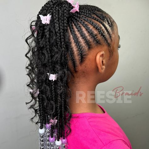 🦋 Miss Maya 🦋 🎀🩷🎀 Freestyle Boho Ponytail w/ Beads 🎀🩷🎀 🔗LINK IN BIO . . . . . . . . . . . #explorepage #lithoniabraids #atlantabraids #stonecrest #lithonia #atlanta #dekalb #trending #stitchbraids #knotlessbraids #summertime #summerbraids #viralvideos Boho Ponytail, Alicia Keys Braids, Kids Braids, Summer Braids, Kid Braid Styles, Mohawk Braid, Single Braids, Ponytail Bun, Kid Styles